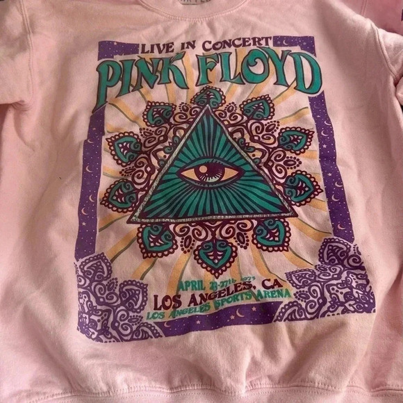 Vintage size Small Pink Floyd crew neck sweatshirt April 23-27, 1979 Sweatshirt. - Picture 3 of 13